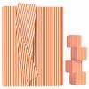 AVXINSOK 10 Sheets Orange Striped Tissue Paper 14 x 20 Inches Orange and White Striped Gift Wrapping Tissue Paper for Gift Bags Wedding Birthday Party Packaging Crafts view 1