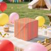 AVXINSOK 10 Sheets Orange Striped Tissue Paper 14 x 20 Inches Orange and White Striped Gift Wrapping Tissue Paper for Gift Bags Wedding Birthday Party Packaging Crafts view 2