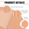 AVXINSOK 10 Sheets Orange Striped Tissue Paper 14 x 20 Inches Orange and White Striped Gift Wrapping Tissue Paper for Gift Bags Wedding Birthday Party Packaging Crafts view 4