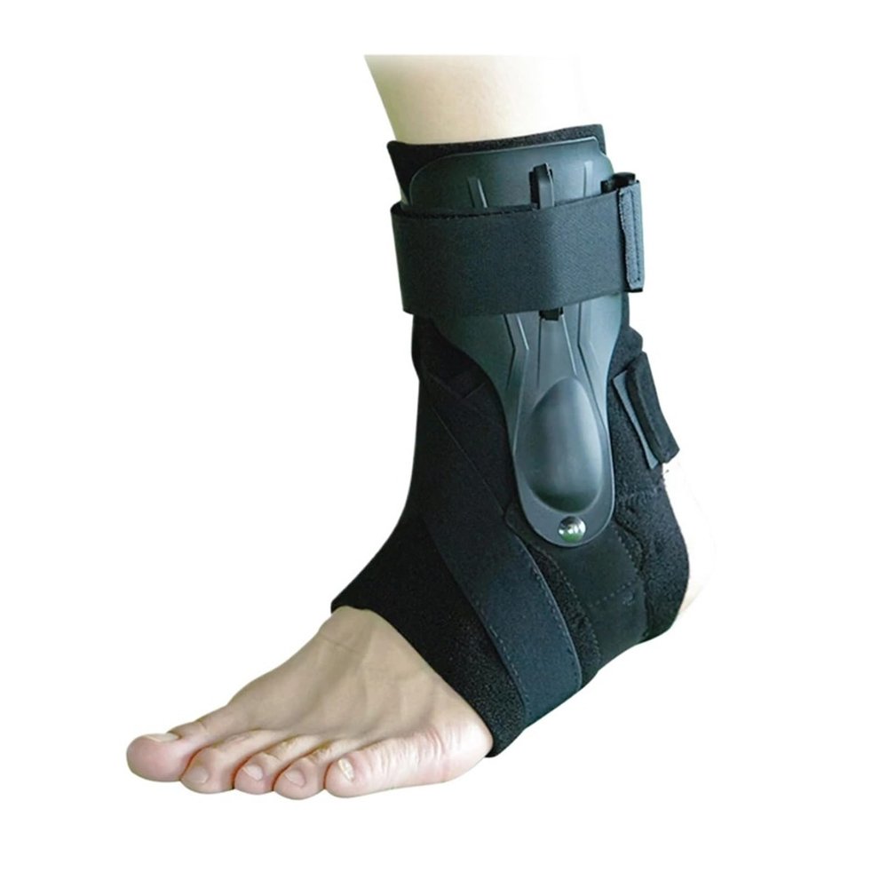 1PC Ankle Support Strap Brace Bandage Foot Guard Protector Adjustable Sprain Orthosis Stabilizer Plantar Fasciitis Wrap(Black,X-Large)