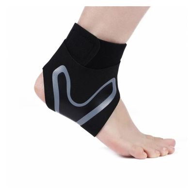 1Pair Sport Ankle Stabilizer Brace Compression Support Tendon Pain Relief Strap Foot Sprain Injury Wraps Run Basketball(Medium)
