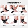 1Pair Sport Ankle Stabilizer Brace Compression Support Tendon Pain Relief Strap Foot Sprain Injury Wraps Run Basketball(Medium) view 4