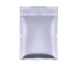 Flat Lock Bags 100pcs Flat Aluminum Foil Self Sealing Packing Bag Tear Notch Heavy-Duty Food Snack Zip Lock Storage Package Bags(8.5cmx14cm) view 1