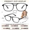 Dccdllo Aviator Reading Glasses for Women Men, Blue Light Blocking Computer Readers, Pilot Style Trendy Eyewear Black+Black+Black0.0 view 3