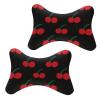 WUXEKZO Red Cherry Car Neck Pillow Cervical Pillow Neck and Shoulder Pain Relief Travel Neck Pillow, Headrest Support Cushion for Travel Car Seat & Home view 1
