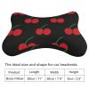 WUXEKZO Red Cherry Car Neck Pillow Cervical Pillow Neck and Shoulder Pain Relief Travel Neck Pillow, Headrest Support Cushion for Travel Car Seat & Home view 2