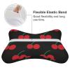 WUXEKZO Red Cherry Car Neck Pillow Cervical Pillow Neck and Shoulder Pain Relief Travel Neck Pillow, Headrest Support Cushion for Travel Car Seat & Home view 3