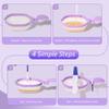 Ihaapsi Portable Pee Cup with Test Rest for Womens Ovulation & Pregnancy Tests Reusable Foldable Urine Collection Cup with Non-Slip Handle for Home Fertility Testing (Purple) view 3