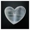 DIOBFZFY 1pc 120-150g Bowl White Gypsum Heart Moon Minerals Stone Seven Decor Crafts Ornaments Gem view 1