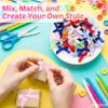 100 PCS Mini Satin Ribbon Bows for Crafts, 1.57" Tiny Bows for Cheer Pins Gift Wrapping Christmas Ornament Hair Clips Scrapbook Wedding Baby Shower Party Treats(Multicolor) view 2
