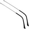 Glasses Arms, Eyeglasses Replacement Accessories,1 Pair Vintage Glasses Legs Metal Frame Temple Arms, Grey view 1