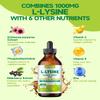LAMGINY L-lysine 1000mg Supplement, Liposomal Lysine Liquid Drops for Adults, Essential Amino Acid - Immune Support, Skin & Lip Health, Collagen Synthesis, Vegan, Non-GMO & Gluten-Free, 4 fl oz view 3
