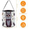 ERSTSNCK Owl Tree Branches Halloween Candy Buckets Reusable Tote Candy Bag - Trick Or Treat Goody Bag with Handles view 2
