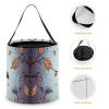 ERSTSNCK Owl Tree Branches Halloween Candy Buckets Reusable Tote Candy Bag - Trick Or Treat Goody Bag with Handles view 4