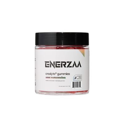 ENERZAA Creatine Complex Gummies 4.5g Active Formula with Electrolytes 2 Gummies per Day, 60 Count for Daily Wellness & Hydration (New JAR, Sour Watermelon)