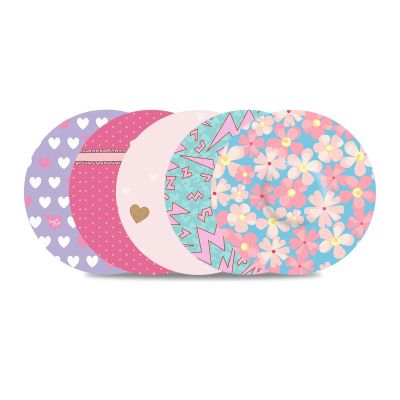 10 Pack Libre 3 Plus Sensor Covers Waterproof & Sweatproof Patches for Libre 3 Sensor & Plus,Hypoallergenic & Latex Free,Breathable & Flexible Stickers for Long Stay Protection,Sweet Circular