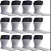 60 Pairs Diabetic Thermal Crew Socks, Loose Fit for Unrestrictive Comfort, Thick and Warm for Winter, Unisex Mid-Calf Hosiery Size 9-11 - Black view 1