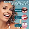 1 pair Dentures Veneers Tooth, Adjustable Snap Fake Teeth, Temporary Teeth Covering Imperfect for Anti Molar Orthodontic Cosmetic Teeth, Smile Snap Tooth, Nature and Comfortable Veneers(White) view 4