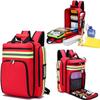 Portable First Aid Kit Bag, Emergency Responder Trauma Bag, Emergency Backpack for Flood Prevention and Emergency Medical Supplies Storage Case(Red) view 2