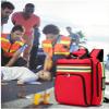 Portable First Aid Kit Bag, Emergency Responder Trauma Bag, Emergency Backpack for Flood Prevention and Emergency Medical Supplies Storage Case(Red) view 3