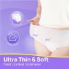 SUNKISS Ultra Thin Incontinence Underwear for Women, High Absorbency & Super Soft Postpartum Diapers, Disposable Adult Pull Ups, Unscented, Small/Medium, 80 Count view 2