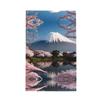 Mt. Fuji in Early Spring Waffle Kitchen Towel, Ultra Soft Absorbent Reusable Cleaning Tea Towels 16x 26, view 1
