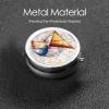 Pill Box 3 Compartment Medicine Pill Case for Pocket or Purse Mini Metal Pillcase Math Geometry Geek Calculus Pill Holder Vitamin Organizer Portable Travel Pills Container to Hold Supplements Vitamins view 3