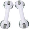 12 Inch Suction Cup Grab Bar, 2-Pack Shower Safety Hand Rail for Elderly, No Drilling Bathroom Balance Assist Handle, Strong Suction Tub & Shower Wall Grip view 1