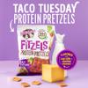 Lenny & Larry's Protein Pretzel [Taco Tuesday] FITZELS - Crunchy, Salty, Savory, Tasty Snack High in Protein - 20 g's of Plant Protein 8 Bags, 3 oz Each view 2