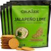 Craize Jalapeo Lime Crisps 4oz (4 Pack) | Toasted Corn Crackers with a Perfectly Mild Kick | Gluten Free, Vegan, Kosher view 1