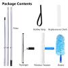 Extendable Window Cleaning Pole Cleaner Kit, Long Handle Window Squeegee Cleaning Tool, Window Washer Set with Detachable Extension Pole(8m(26.2ft)) view 2