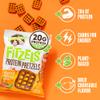 Lenny & Larry's FITZELS Protein Pretzels [Beastly Buffalo] 8 x 3oz Bags of High Protein Snacks with 20g Plant Based Protein Vegan Snack Incredibly Tasty with Salty Crunch view 4
