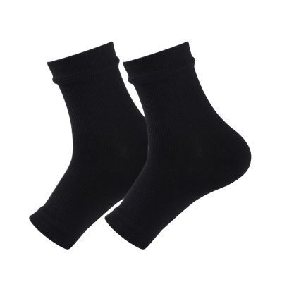 1Pair Socks Neuropathy Compression Sleeve Ankle Swelling Plantar Fasciitis Soothesocks Brace Women Men(1Pair Black,S/M)