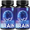 (2 Pack) Memory Mood and Brain Capsules - Official Daily Support Brain Health Supplement Pills Advanced Formula, Memory & Mood Brain & Memory Focus Reviews, 120 Capsules for 2 Months view 1