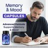 (2 Pack) Memory Mood and Brain Capsules - Official Daily Support Brain Health Supplement Pills Advanced Formula, Memory & Mood Brain & Memory Focus Reviews, 120 Capsules for 2 Months view 2