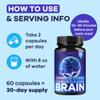 (2 Pack) Memory Mood and Brain Capsules - Official Daily Support Brain Health Supplement Pills Advanced Formula, Memory & Mood Brain & Memory Focus Reviews, 120 Capsules for 2 Months view 4