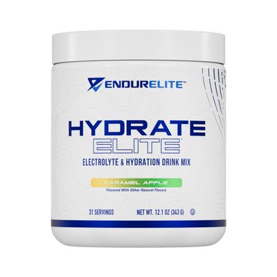 EndurElite Hydrate Elite Electrolyte Powder Instant Hydration & Electrolytes for Endurance Athletes Hydration Powder Mix Caramel Apple 31 Servings