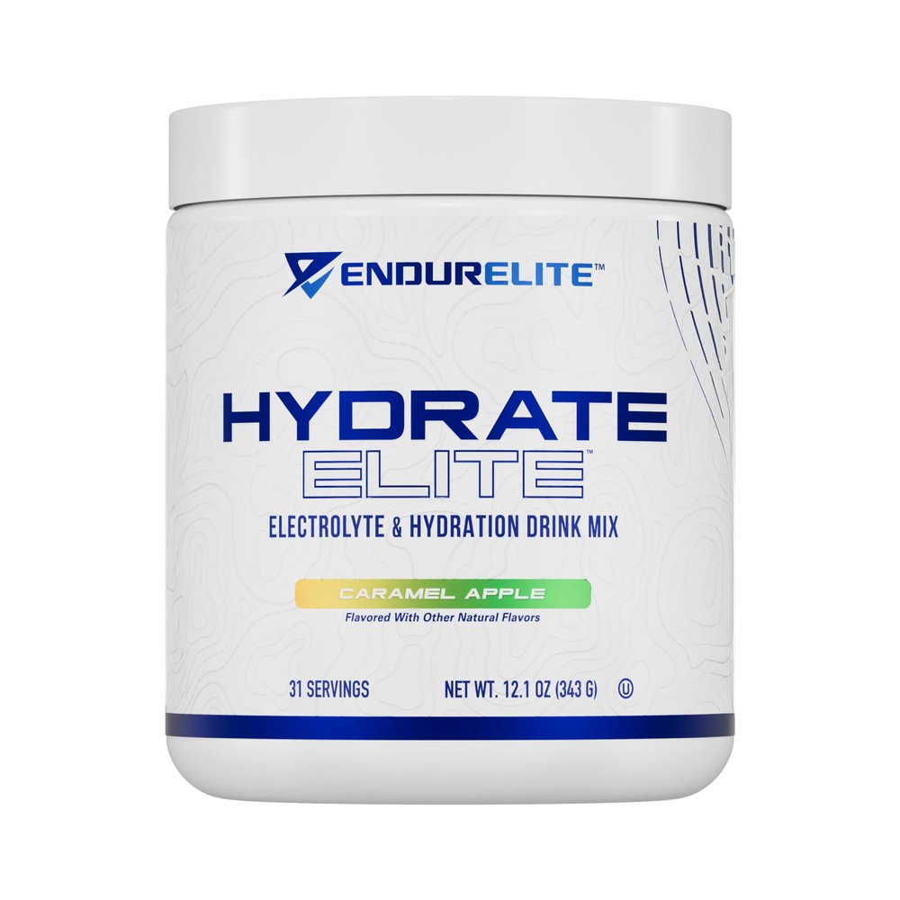 EndurElite Hydrate Elite Electrolyte Powder Instant Hydration & Electrolytes for Endurance Athletes Hydration Powder Mix Caramel Apple 31 Servings