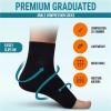1Pair Socks Neuropathy Compression Sleeve Ankle Swelling Plantar Fasciitis Soothesocks Brace Women Men(1Pair Black,L/XL) view 4