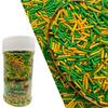 CandiJumpin Gold and Green Jimmy Sprinkles Edible Gold Green Sprinkles 3 OZ view 1