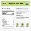 Shr Snacks Tropical: Healthy, Organic, Trail Mix with Nuts & Dried Fruit - Gluten-Free, Heart Healthy Snacks, Plastic-Free Packaging view 3