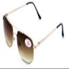 V.W.E. Bifocal Outdoor Sunglasses Metal Reading Glasses - Big Lens Spring Hinge Square Reader (Gold - Brown Lens, 4.50, x) view 1