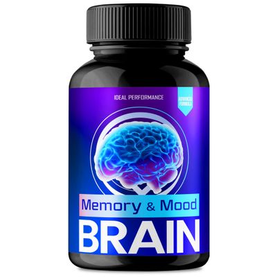 Brain Memory and Mood Capsules, Memory and Mood Brain Supplements for Brain Health & Memory Support Pills - Maximum Strength, Advanced Nootropic Pills, Memory and Mood Support Reviews (60 Capsules)