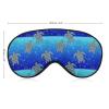 Lightweight and Soft Sleep Eye Mask Abstract Blue Sea Turtle for Unisex Travel, Flight Nap, Camping, Office Rest, Casual Daily Use, Easy to Clean view 2