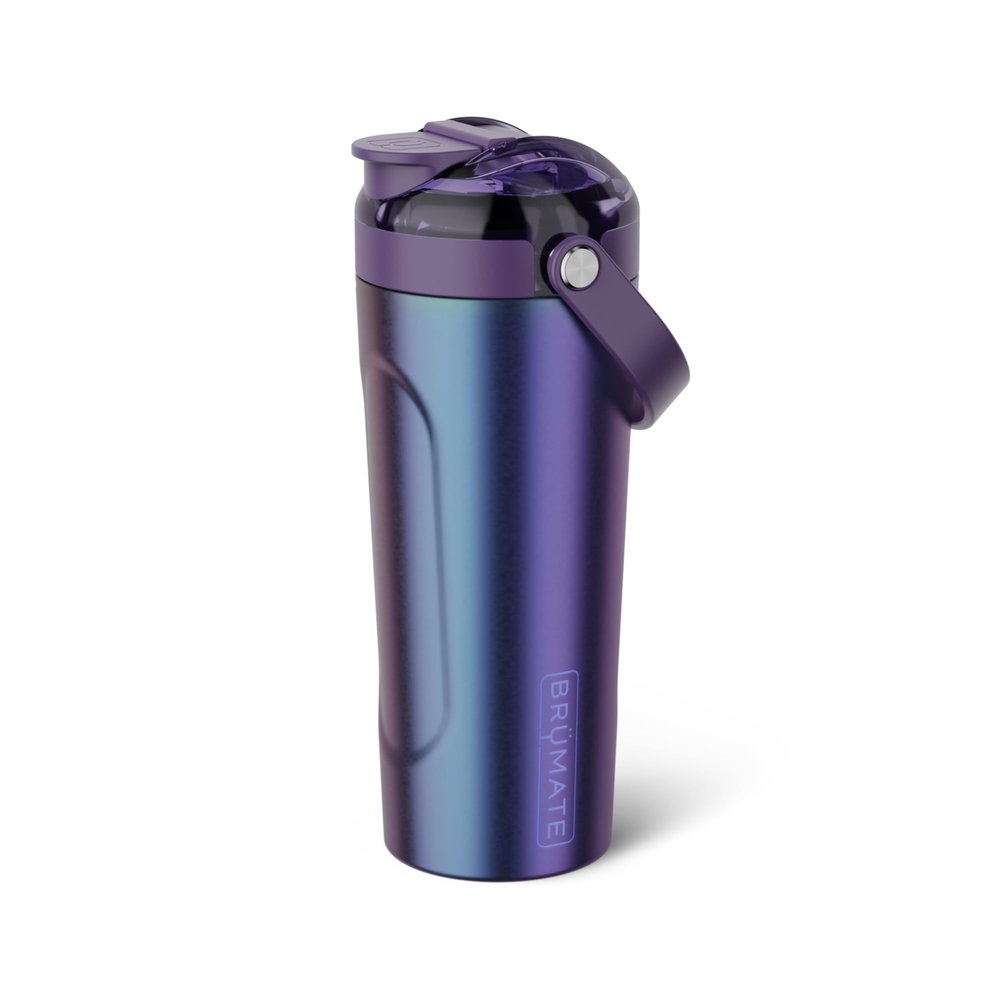 BrMate MultiShaker Blender Shaker Bottle | 100% Leakproof Insulated Stainless Steel | Pre Workout and Protein Shaker Bottle for the Gym | 25oz (Dark Aura)