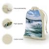 POTSCBVW 8-Pack Cotton Linen Drawstring Bags, Niagara Falls Gift Bags for Candy, Jewelry, Reusable Small Storage Bag for Home, Office, Travel & Daily Use view 3