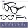 fadbon Progressive Multifocus Reading Glasses for Women,Blue Light Blocking Computer Readers with Spring Hinge(4 Pack Mix 3,4.0,x) view 4