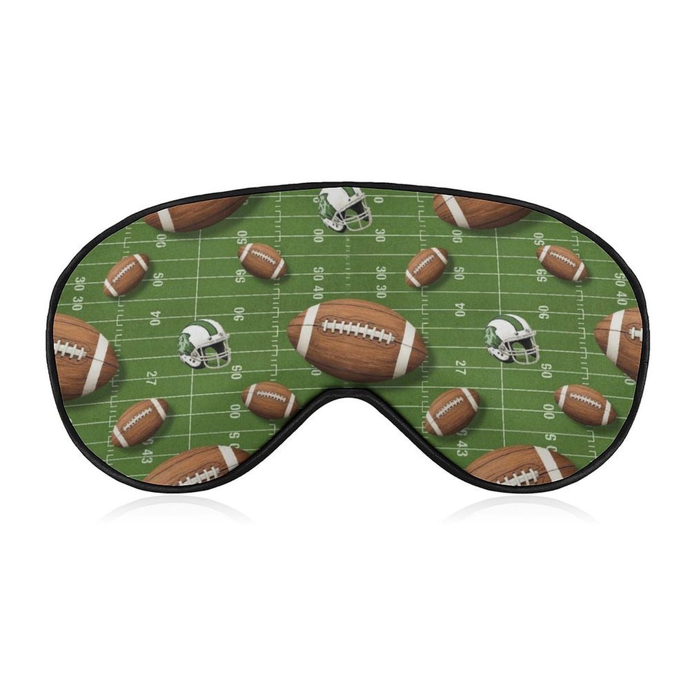 Adjustable Comfortable Eye Mask for Women and Men Retro Grunge American Football Field Long Flight, Office Napping, Casual Daily Use, Easy to Carry