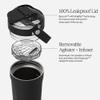 BrMate MultiShaker Blender Shaker Bottle | 100% Leakproof Insulated Stainless Steel | Pre Workout and Protein Shaker Bottle for the Gym | 25oz (Blue Agave) view 2
