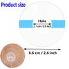 25 Pack Universal CGM Adhesive Patches - Latex-Free Sweatproof Sensor Cover, Sensor Tape for Swimming, Sport & Sleep 10+Day Wear, Breathable CGM Patch, 0.8-Inch Hole view 3